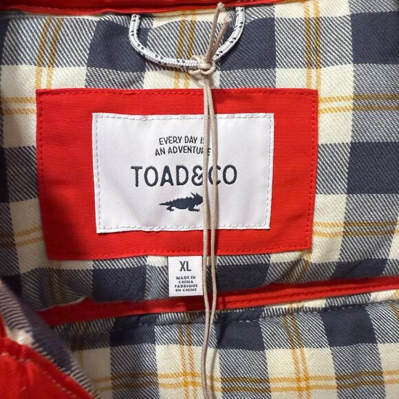 Toad & Co NWT Forester Pass Vest Canoe Red Plaid Interior Womens XL Winter Gorp - Picture 11 of 14